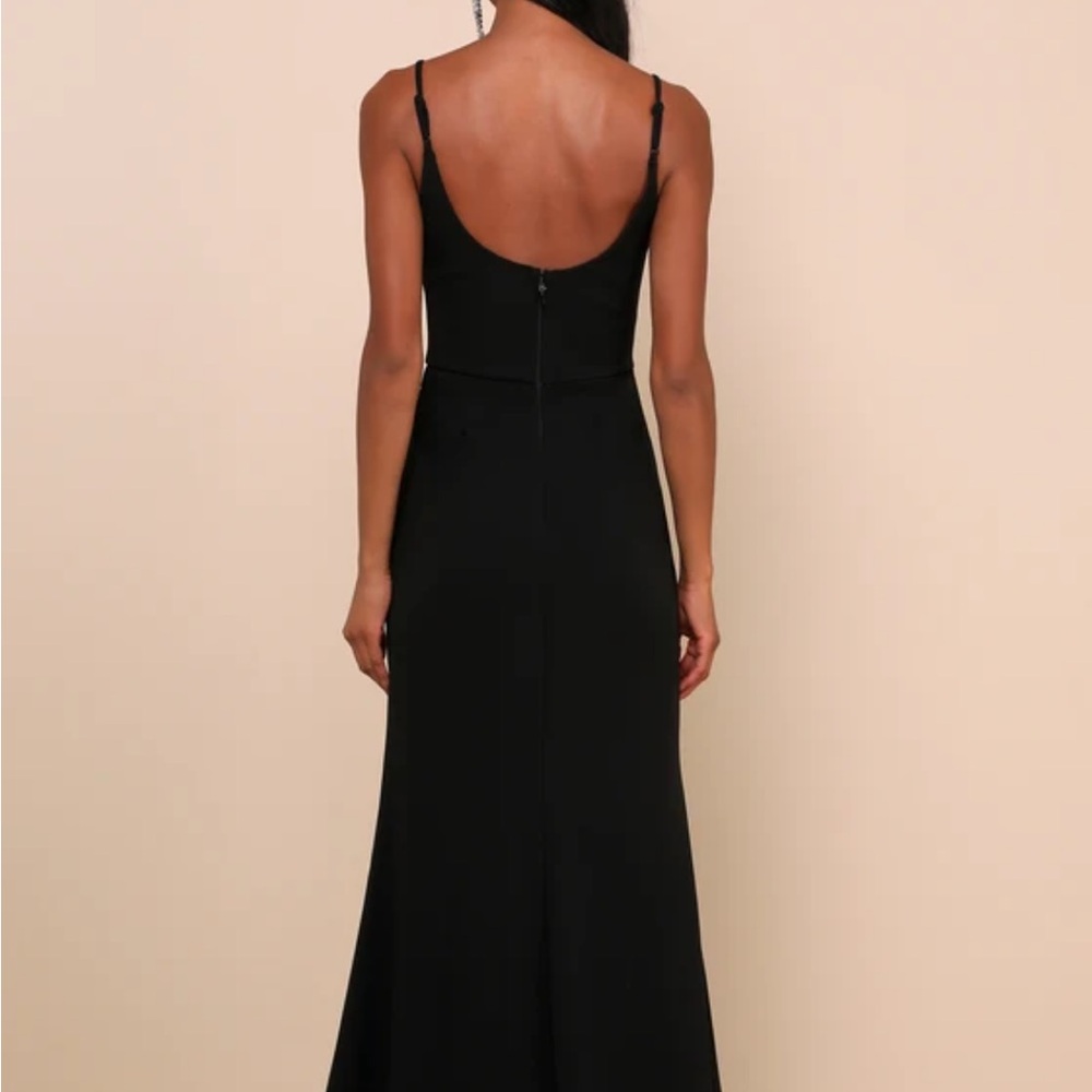 Lulu's Infinite Glory Black Maxi Dress Size M - Picture 2 of 9